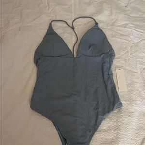 Life is beautiful Blue One-Piece Swimsuit sz M